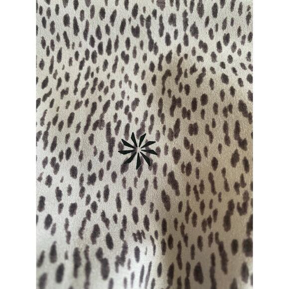 Athleta 7/8 Leggings Dalmatian Dotted Print High Waist Neutral Functional Yoga - Picture 6 of 7